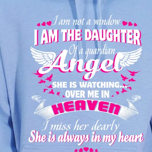 I Am The Daughter Of A Guardian Angel She Is My Mom Gift Unisex Surf Hoodie