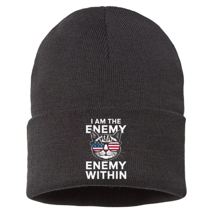 I Am The Enemy Within Sustainable Knit Beanie