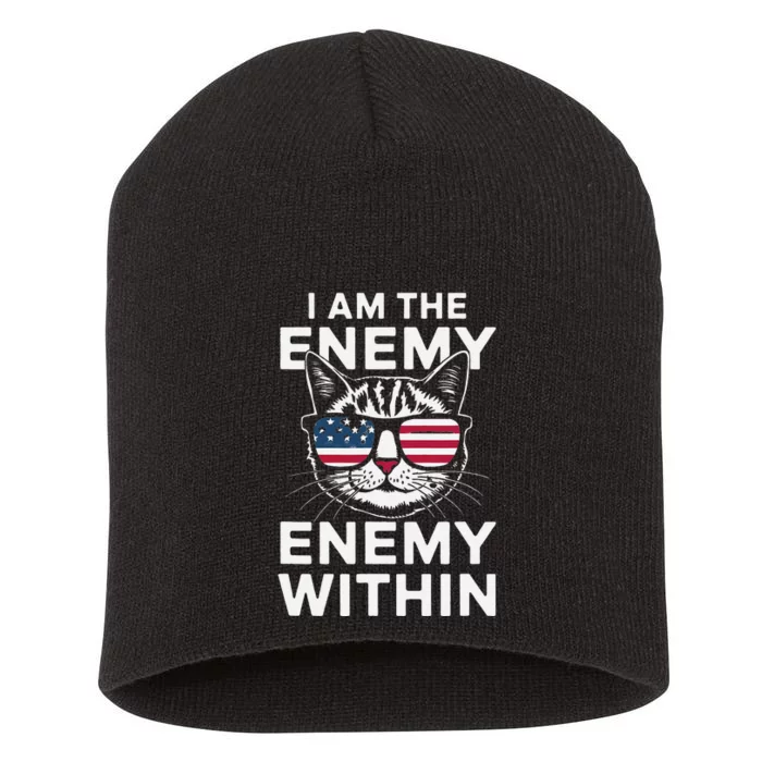 I Am The Enemy Within Short Acrylic Beanie