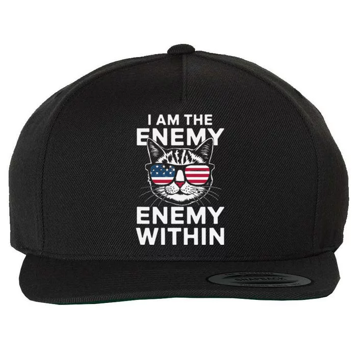 I Am The Enemy Within Wool Snapback Cap