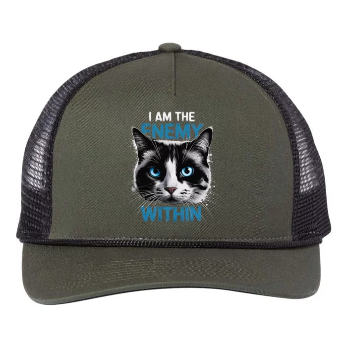 I Am The Enemy Within Retro Rope Trucker Hat Cap