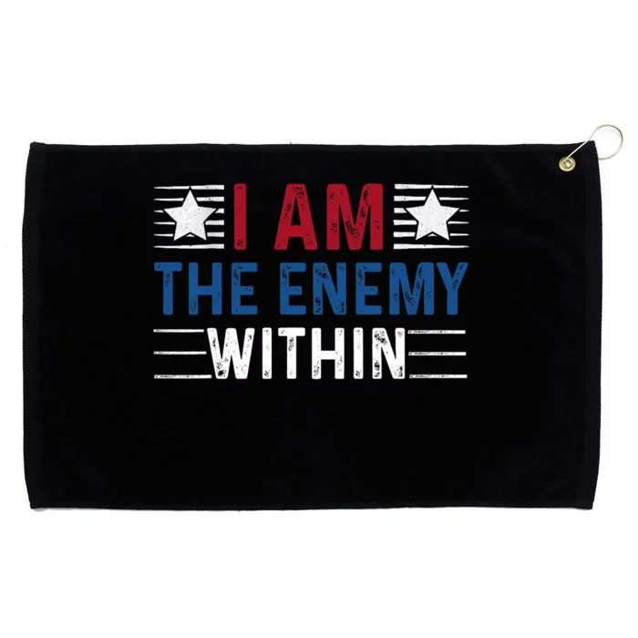 I Am The Enemy Within Grommeted Golf Towel