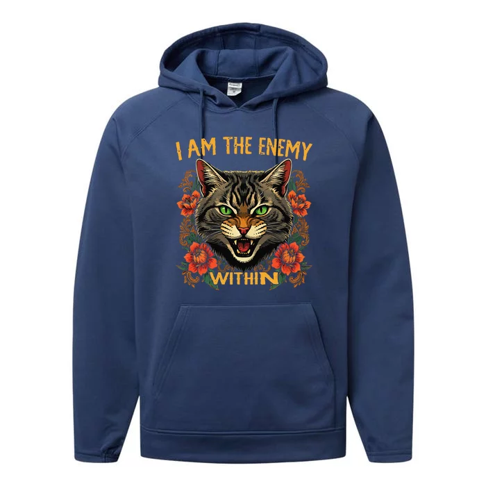 I Am The Enemy Within Kamala Harris 2024 Performance Fleece Hoodie