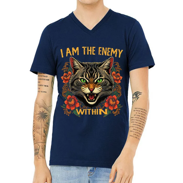 I Am The Enemy Within Kamala Harris 2024 V-Neck T-Shirt