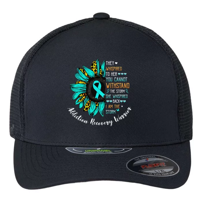 I Am The Storm Addiction Recovery Warrior Flexfit Unipanel Trucker Cap