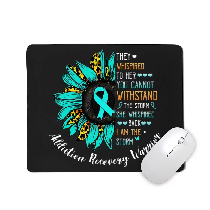 I Am The Storm Addiction Recovery Warrior Mousepad