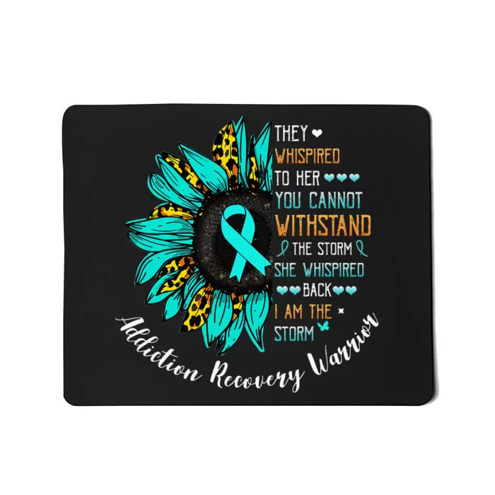 I Am The Storm Addiction Recovery Warrior Mousepad