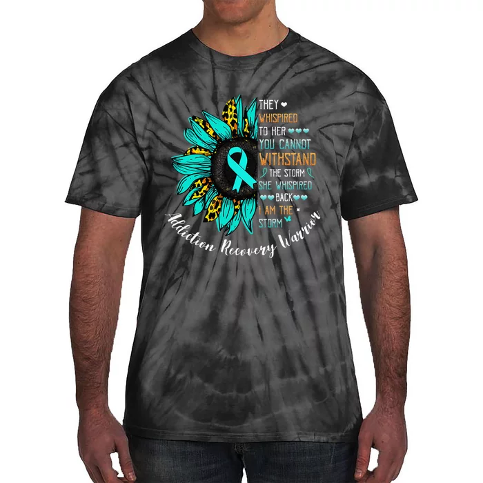 I Am The Storm Addiction Recovery Warrior Tie-Dye T-Shirt