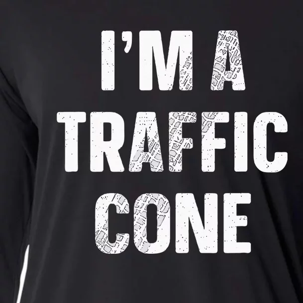 Im A Traffic Cone Adult Kids Costume Funny Halloween Cooling Performance Long Sleeve Crew