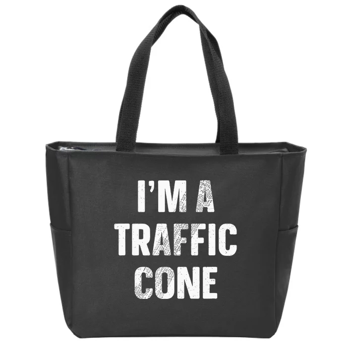 Im A Traffic Cone Adult Kids Costume Funny Halloween Zip Tote Bag