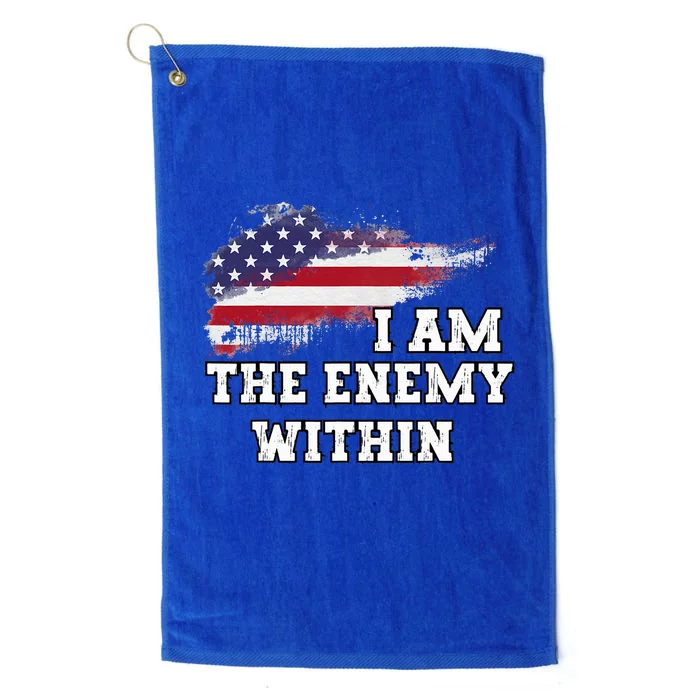 I Am The Enemy Within Platinum Collection Golf Towel