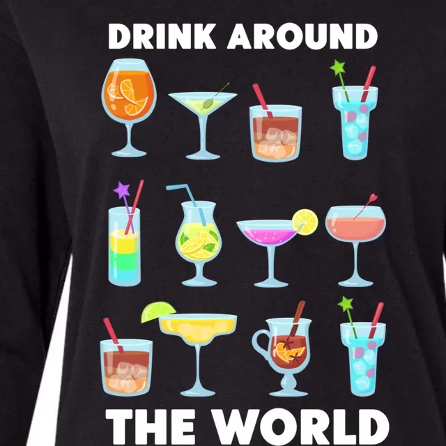 Ing Around The World Adult Vacation Showcase Gift Great Gift Womens Cotton Relaxed Long Sleeve T-Shirt