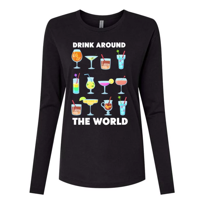 Ing Around The World Adult Vacation Showcase Gift Great Gift Womens Cotton Relaxed Long Sleeve T-Shirt