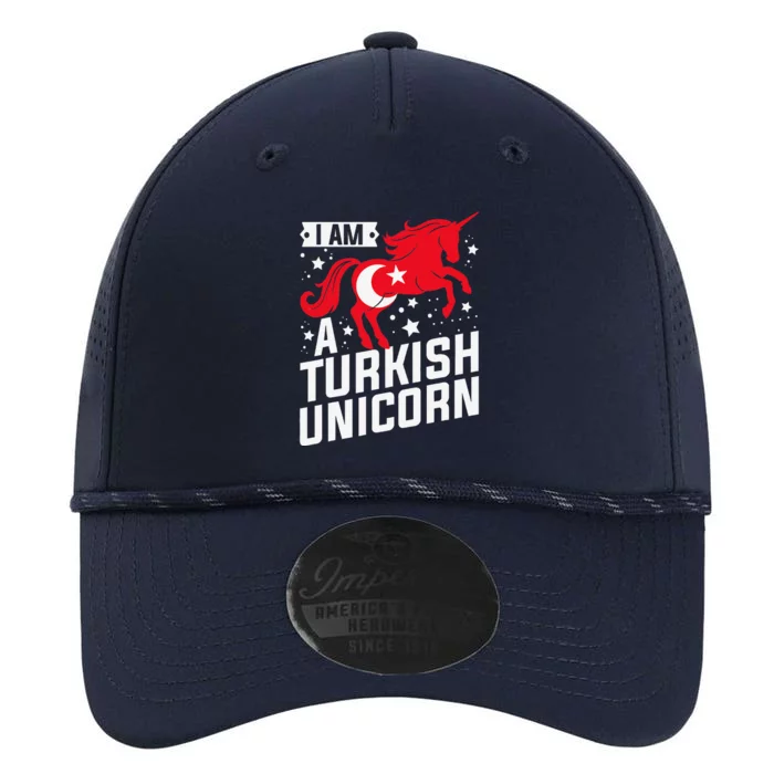 Iam A Turkish Unicorn Flag Design Tourist Souvenir Performance The Dyno Cap