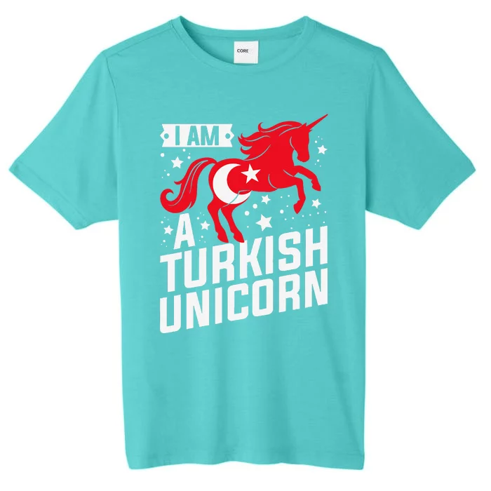 Iam A Turkish Unicorn Flag Design Tourist Souvenir ChromaSoft Performance T-Shirt