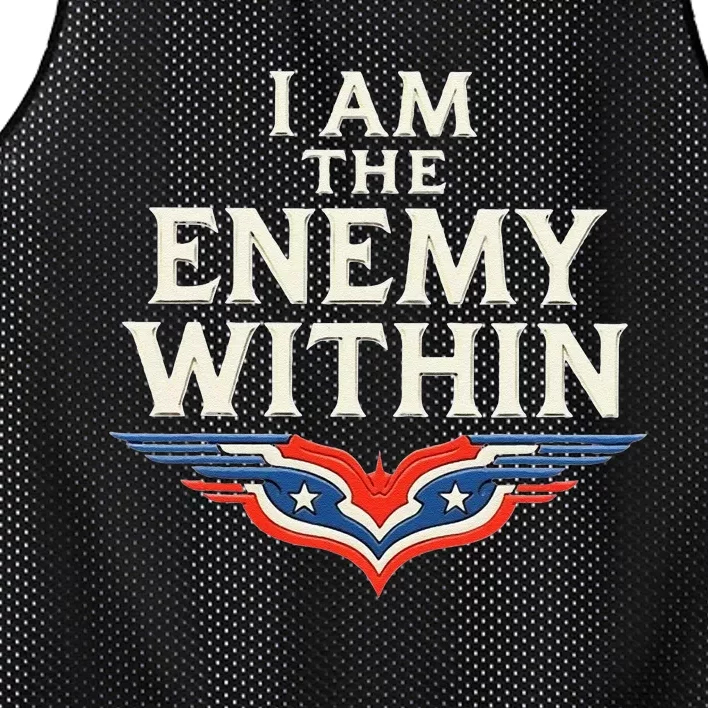 I Am The Enemy Within Mesh Reversible Basketball Jersey Tank