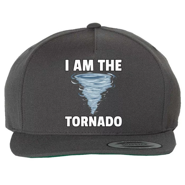 I Am The Storm Twister Tornado Hurricane Meteorologist Wool Snapback Cap