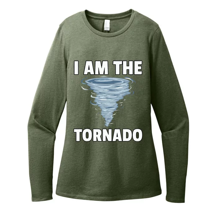 I Am The Storm Twister Tornado Hurricane Meteorologist Womens CVC Long Sleeve Shirt