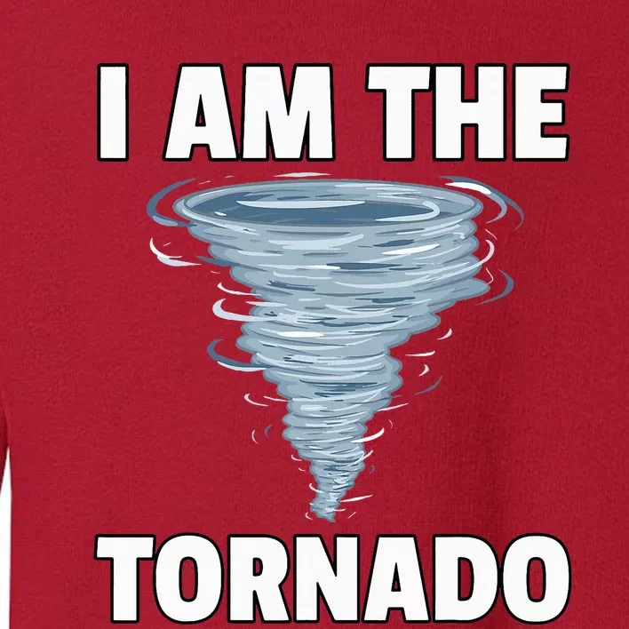 I Am The Storm Twister Tornado Hurricane Meteorologist Toddler Sweatshirt