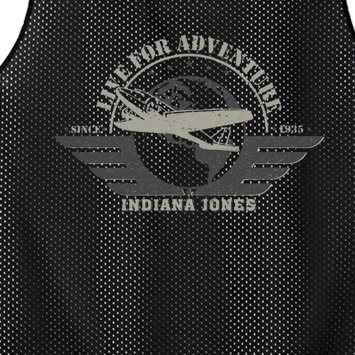 Indiana And The Temple Of Doom Aviation Badge Mesh Reversible Basketball Jersey Tank