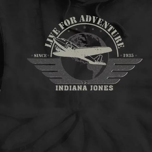 Indiana And The Temple Of Doom Aviation Badge Tie Dye Hoodie