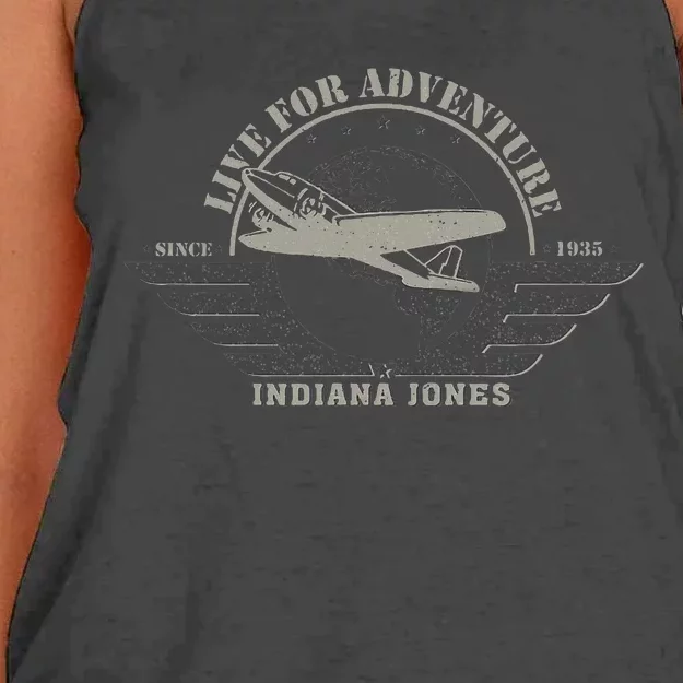 Indiana And The Temple Of Doom Aviation Badge Women's Knotted Racerback Tank