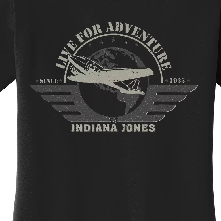 Indiana And The Temple Of Doom Aviation Badge Women's T-Shirt