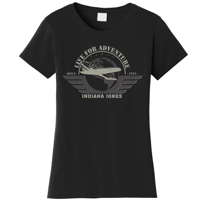 Indiana And The Temple Of Doom Aviation Badge Women's T-Shirt