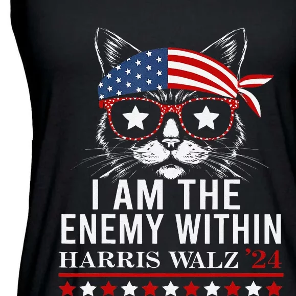 I Am The Enemy Within Harris Walz 2024 Merch Ladies Essential Flowy Tank