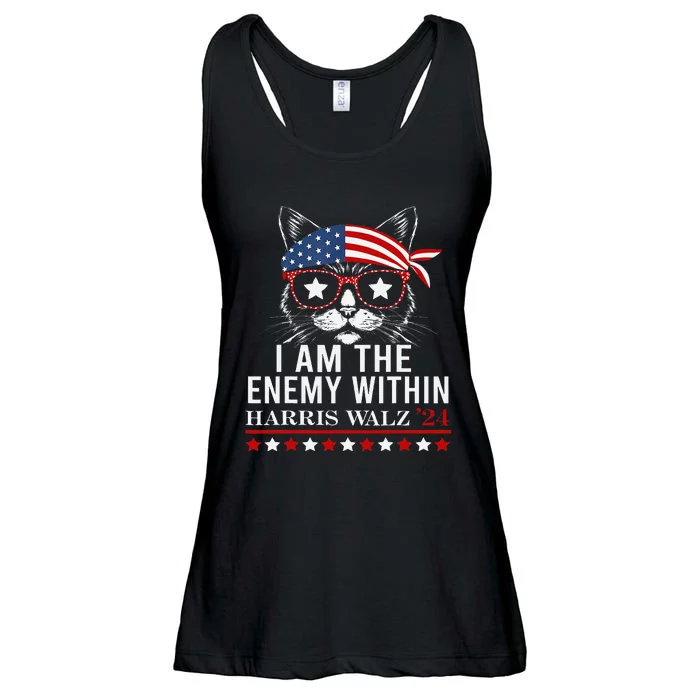 I Am The Enemy Within Harris Walz 2024 Merch Ladies Essential Flowy Tank