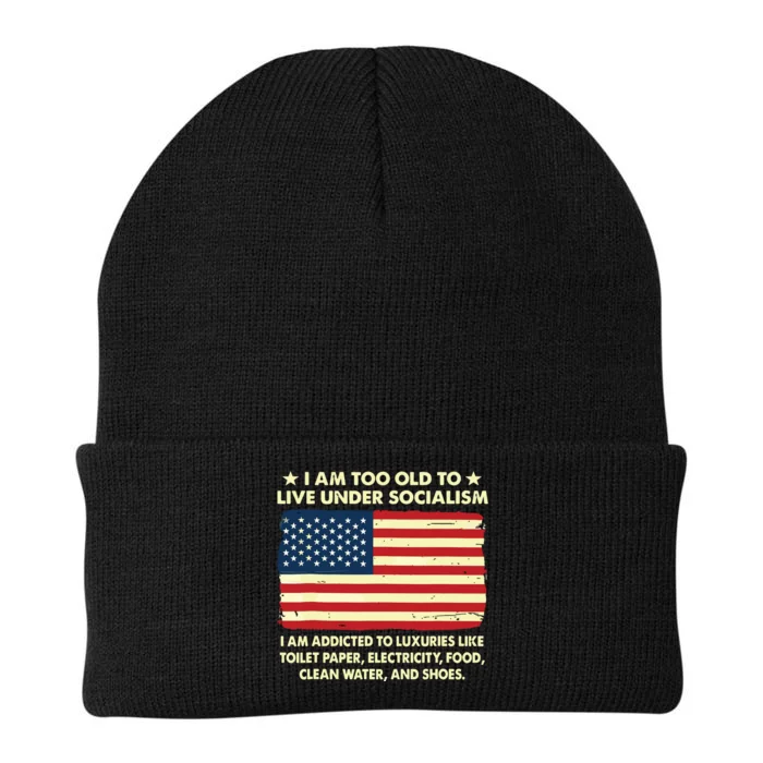 I Am Too Old To Live Under Socialism Knit Cap Winter Beanie