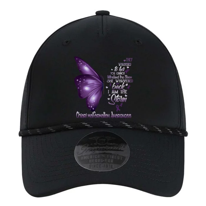 I Am The Storm Chiari Malformation Awareness Butterfly Performance The Dyno Cap