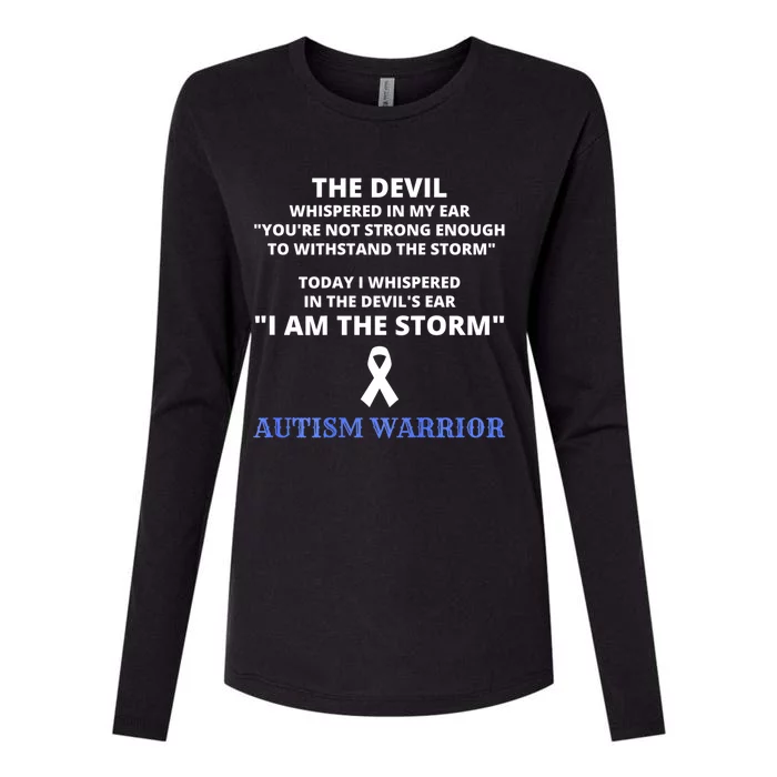 I Am The Storm Autism Warrior Autism Awareness Womens Cotton Relaxed Long Sleeve T-Shirt