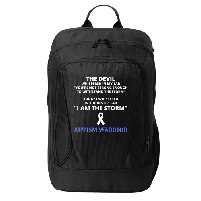 I Am The Storm Autism Warrior Autism Awareness City Backpack