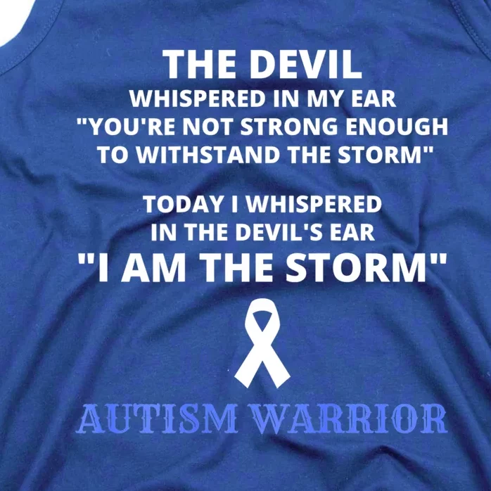 I Am The Storm Autism Warrior Autism Awareness Tank Top