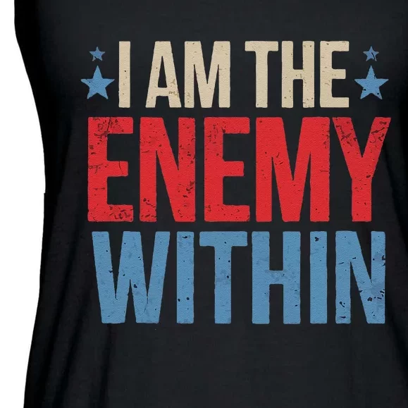 I Am The Enemy Within Ladies Essential Flowy Tank