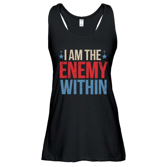 I Am The Enemy Within Ladies Essential Flowy Tank