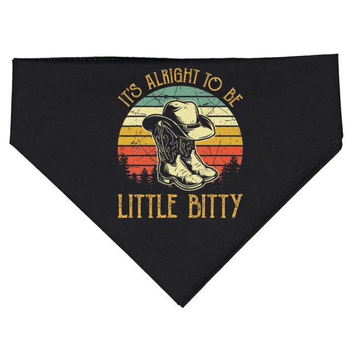 It’S Alright To Be Little Bitty Country Music USA-Made Doggie Bandana