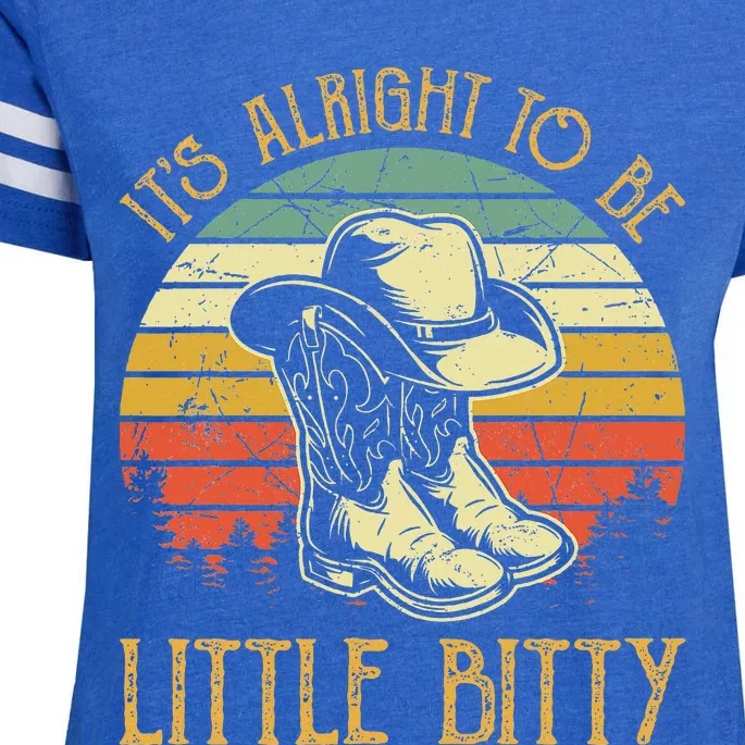 It’S Alright To Be Little Bitty Country Music Enza Ladies Jersey Football T-Shirt