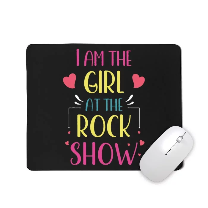 I am the at the Rock Show Rock Music Lover Vintage Mousepad