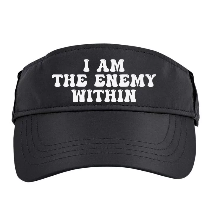 I Am The Enemy Within Adult Drive Performance Visor