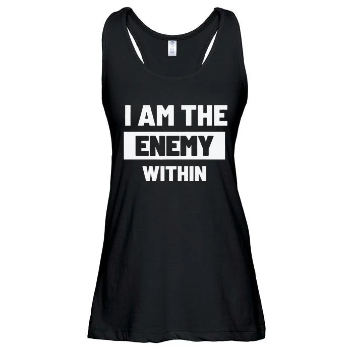 I Am The Enemy Within Ladies Essential Flowy Tank