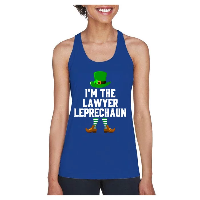 I Am The Lawyer Leprechaun Giftst Patricks Day Tee Gift Women's Racerback Tank