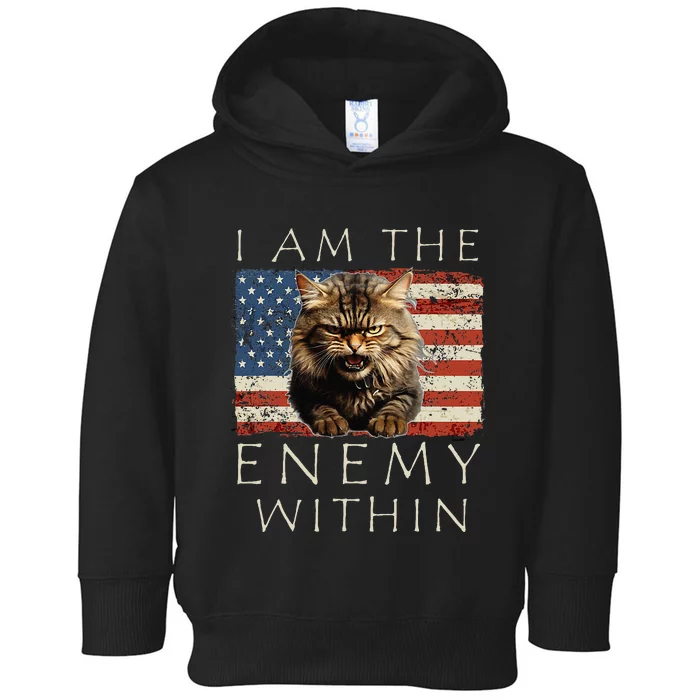 I Am The Enemy Within Kamala Harris 2024 Support Toddler Hoodie