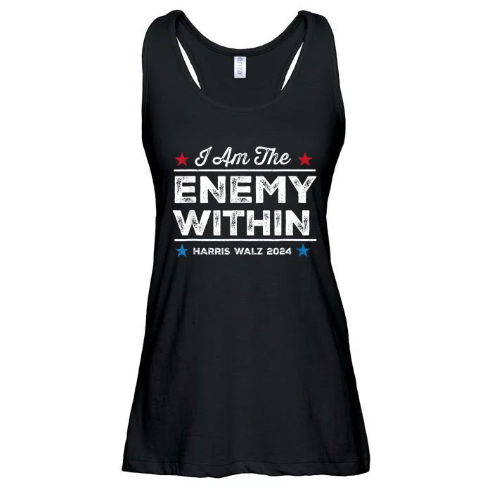 I Am The Enemy Within Harris Walz 2024 Merch Ladies Essential Flowy Tank