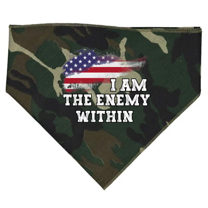 I Am The Enemy Within USA-Made Doggie Bandana