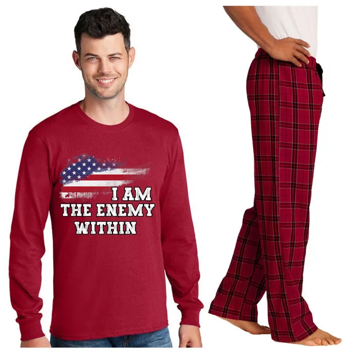 I Am The Enemy Within Long Sleeve Pajama Set