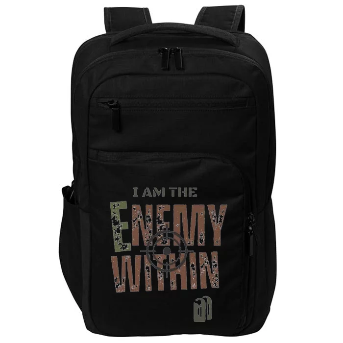 I Am The Enemy Within Harris Walz 2024 Cat. Impact Tech Backpack