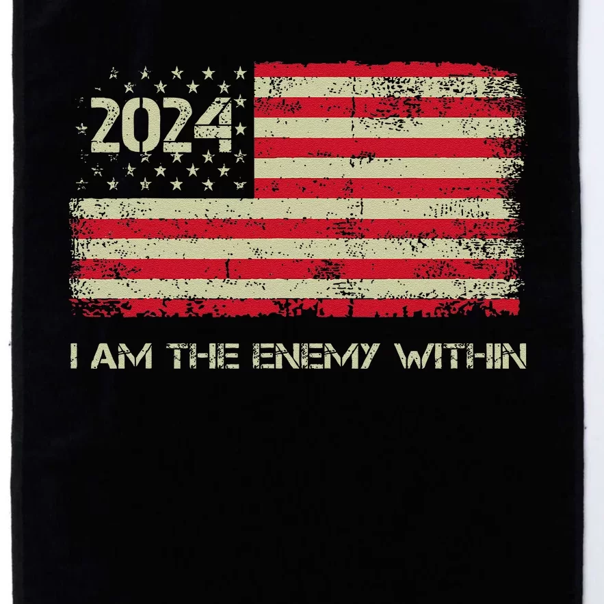 I Am The Enemy Within Kamala Harris Cat Lady President Us Platinum Collection Golf Towel