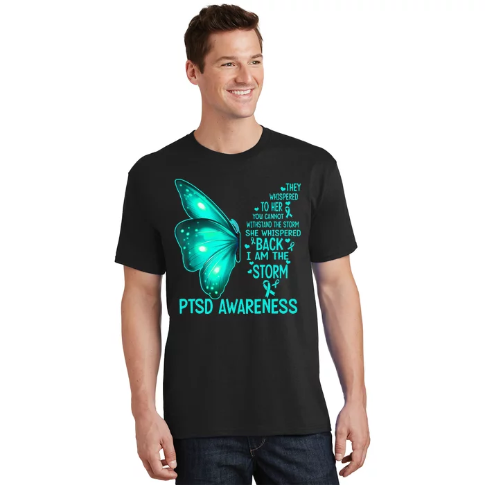 I Am The Storm PTSD Awareness Butterfly T-Shirt